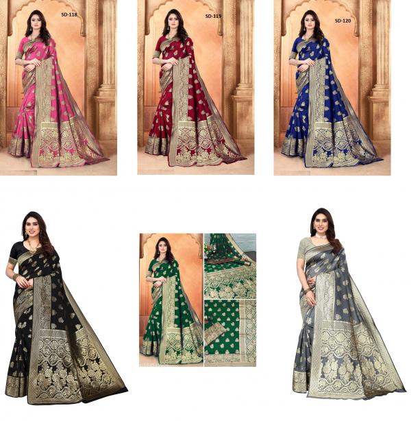 Jacquard 107 Ocassion Wear Banarasi designerSaree Collection